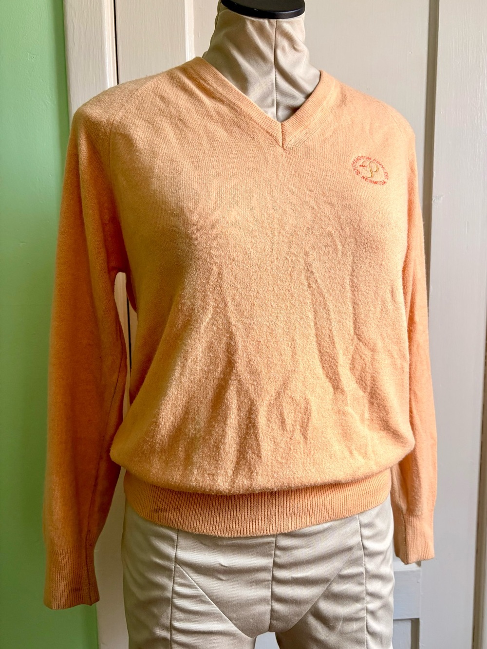 Members Only Peach V-Neck Women's Princess Sweater